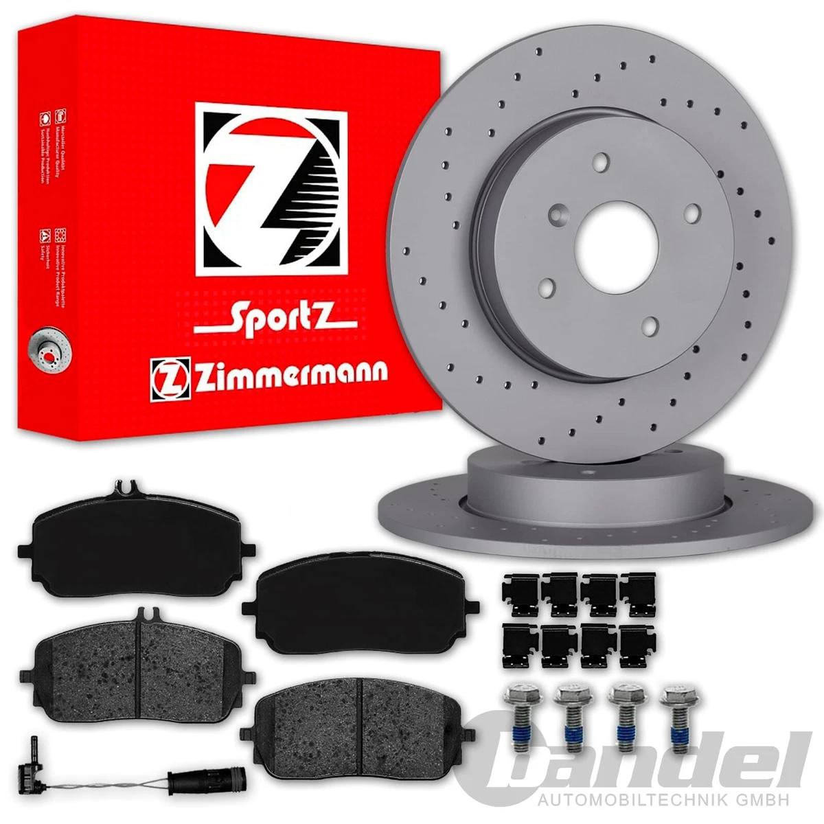 Гальмівні колодки та диски Zimmermann для VW ATLAS (CA1) 2.0 TSI 4motion